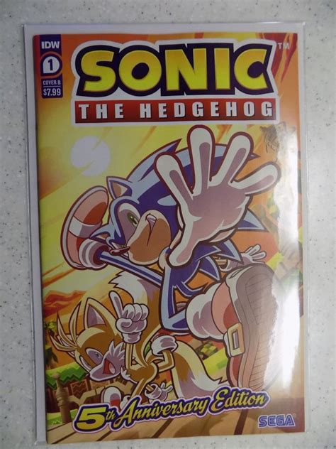 Sonic The Hedgehog 1 Fifth Anniversary Sega Cover B 2023 Comic