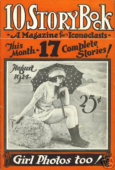 Aug 1924 Ten Story Book Magazine Vintage Cover Vintage Magazines
