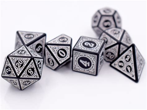 Art Dnd Dice Set Dungeons And Dragons Dice Polyhedral Dice Etsy