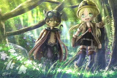Anime Made In Abyss Regu Made In Abyss Riko Made In Abyss Fondo De