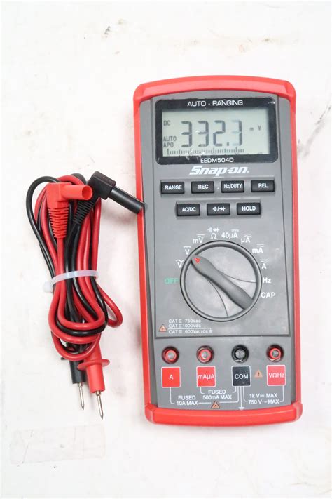 Snap On Tools Eedm504d Auto Ranging Digital Multimeter