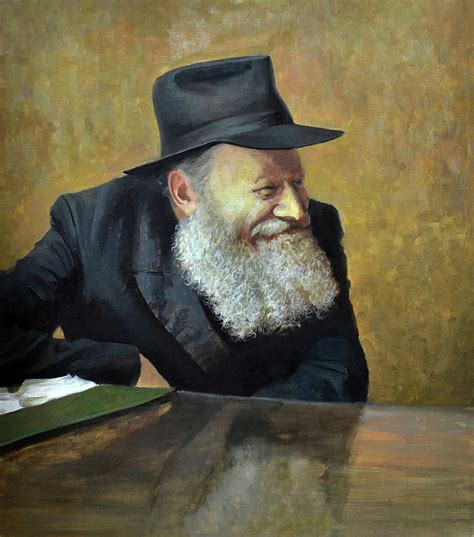 The Lubavitcher Rebbe Smiling Painting By Eugene Maksim Fine Art America