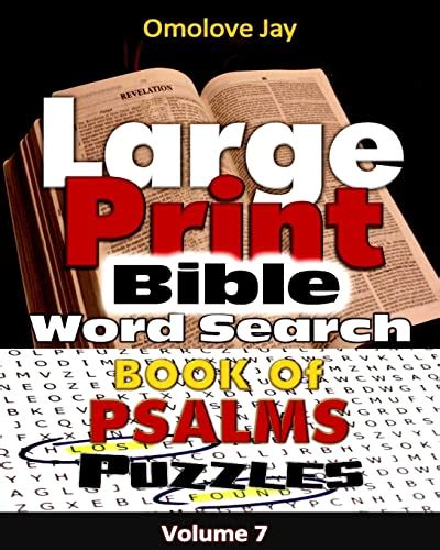 Large Print Bible Word Search On The Book Of Psalms Volume 70 The