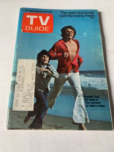 Vintage Tv Guide June 1th 1971 Bill Bixby Courtship Of Eddies