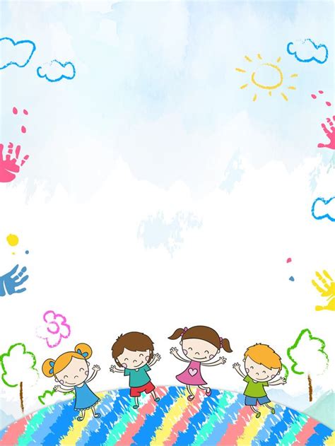 Der kindergarten ist eine frühkindliche bildungseinrichtung für kinder. Cartoon Kids Kindergarten Opening Season Poster Background Psd | Cartoon kids, Kids background ...