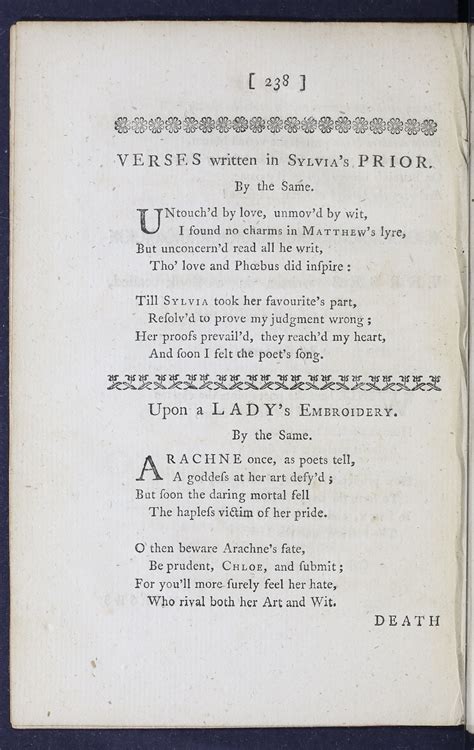 Eighteenth Century Poetry Archive Works Verses Written In Sylvias