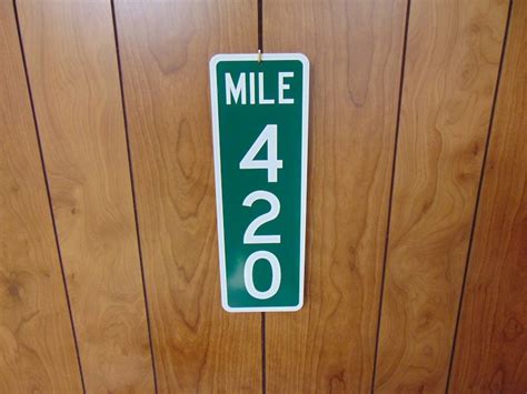 Highway Sign Interstate Sign Road Sign Mile Marker Street Etsy