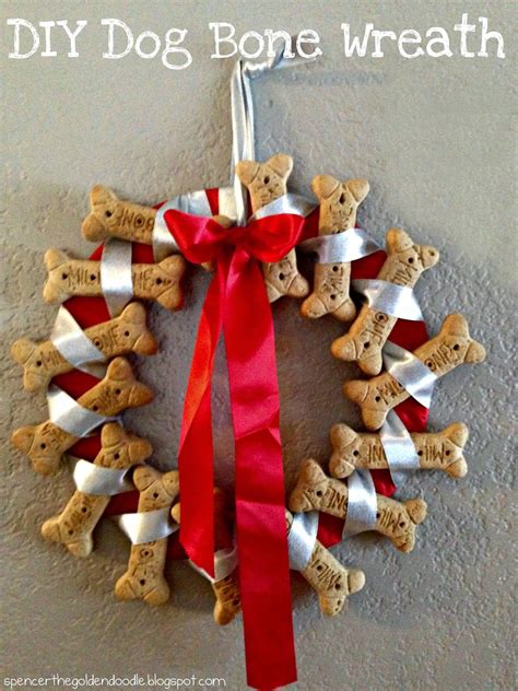 Spencer The Goldendoodle Diy Dog Bone Wreath Dog Christmas Ts