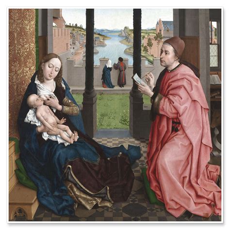 Wandbild „lukas Madonna Von Rogier Van Der Weyden Posterloungede