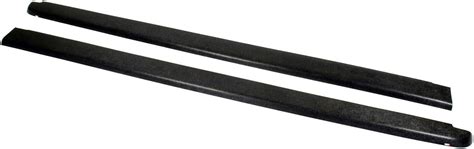Wade 72 40157 Truck Bed Rail Caps Black Smooth Finish Without Stake