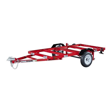 1720 Lb Capacity 48 In X 96 In Super Duty Folding Trailer