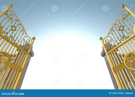 Heavens Pearly Gates Stock Illustration Illustration Of Entry 132711520