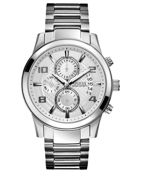 Available to men and women, guess utilises trends fresh from the catwalk with modern technology to produce, in their own summary; Lyst - Guess Watch, Men's Chronograph Stainless Steel ...