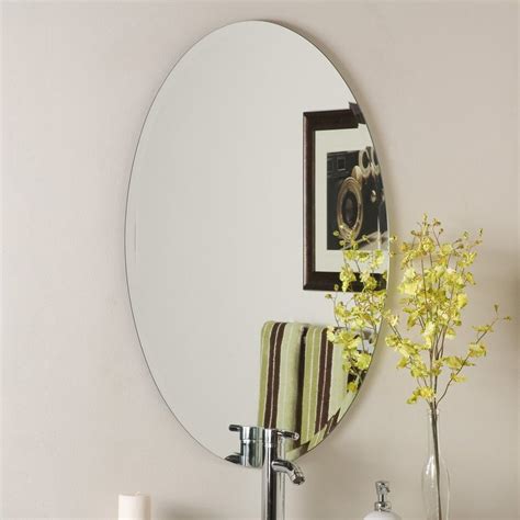 Oval Bathroom Mirror Oval Bathroom Mirrors Brushed Nickel Best
