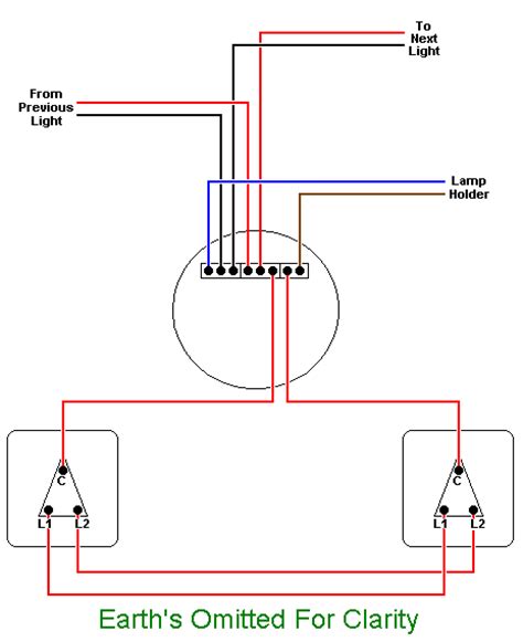 2 Way Lighting Circuit Diagram Wiring Diagram And Schematics