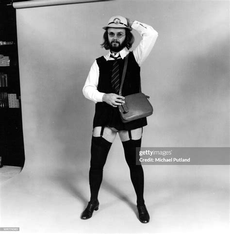 Bbc Radio Dj John Peel Poses Wearing A Schoolgirl Uniform On 5th News Photo Getty Images