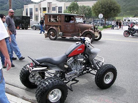It has all the qualifications, carrying nothing more than a motorcycle needs to operate. Iron Horse 883 - Show Off Your ATV - QUADCRAZY