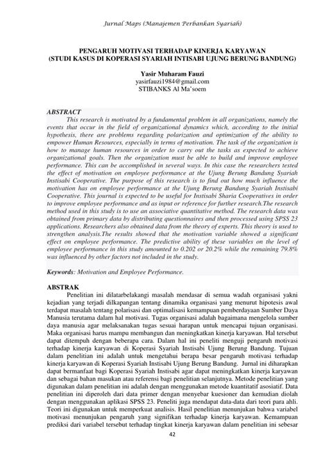 Pt halliburton salah satu penyedia terbesar di dunia produk dan jasa untuk industri energi, perusahaan ini didirikan semenjak tahun 1919 silam. (PDF) PENGARUH MOTIVASI TERHADAP KINERJA KARYAWAN DI KOPERASI SYARIAH INTISABI UJUNGBERUNG BANDUNG