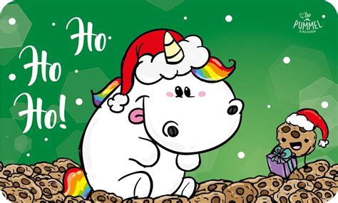 Want to discover art related to pummeleinhorn? Pummeleinhorn Frühstücksbrettchen - X-Mas Ho Ho Ho ...