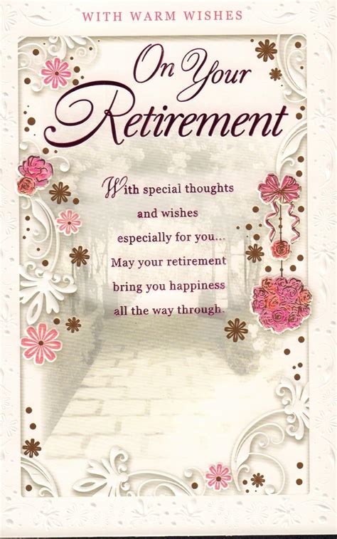 Retirement Card With Warm Wishes On Your Retirement Uk