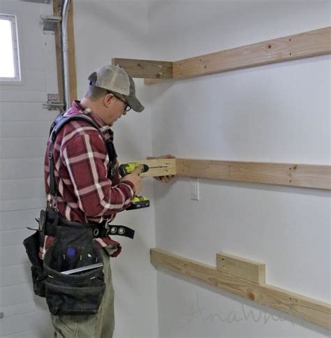 Cut a slit in the top of the can, and put your rope inside. BEST DIY Garage Shelves (Attached to Walls) | Basement ...