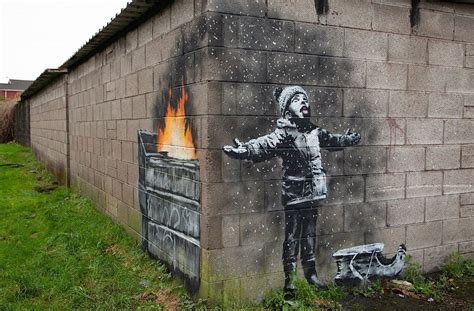 Una Nueva Obra De Banksy Apareció En Una Pared De Gales