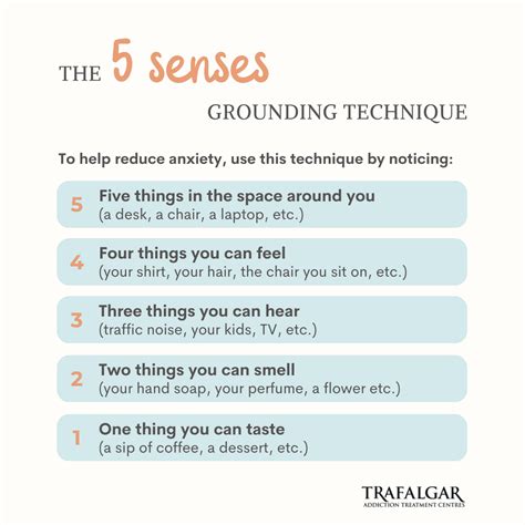 5 Senses Grounding Technique Trafalgar Addiction Treatment Centres