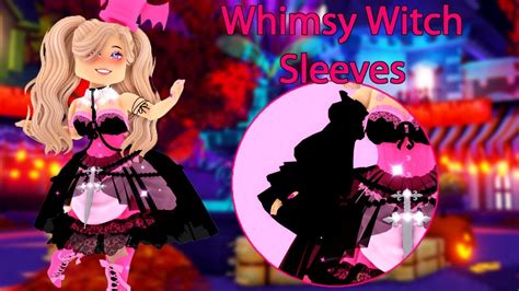 how to get whimsy witch sleeves royale high halloween accessory hacks youtube