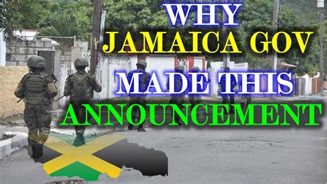 breaking news pm announces state of emergency to fight crime in jamaica youtube