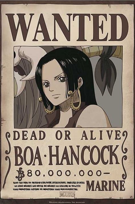 One Piece Wanted Poster Boa Hancock News Official Mugiwara Store The Best Porn Website