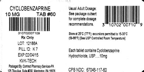 Cyclobenzaprine Hydrochloride Contract Pharmacy Services Pa Fda