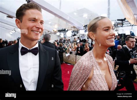 Brie Larson And Elijah Allan Blitz Walk On The Red Carpet During The Oscars Arrivals At The Nd