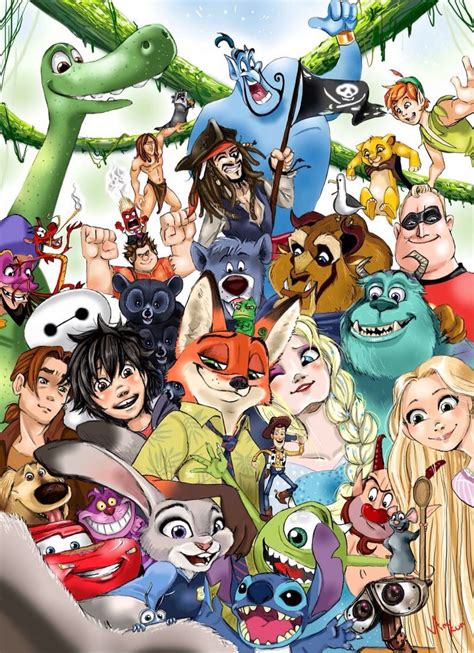 This Is So Cool They They Managed To Get Almost Every Animated Disney And Pixar Movie In This