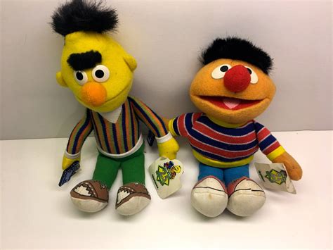 Vintage Ernie And Bert Sesame Street Soft Etsy Sesame Street
