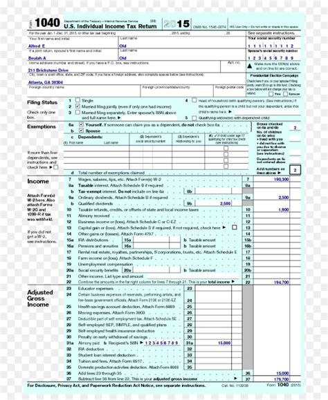 Forma 1040 Formularios De Impuestos Del Irs Servicio De Rentas