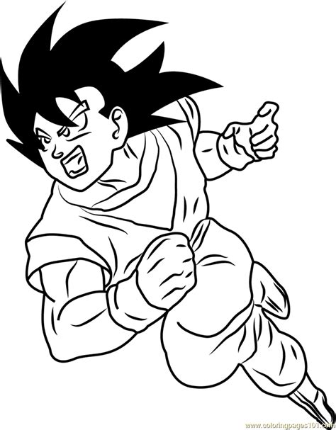 Being a primary character, goku's 'dragon ball z' quotes enjoy equal popularity. Dragon Ball Z Coloring Page - Free Dragon Ball Z Coloring Pages : ColoringPages101.com