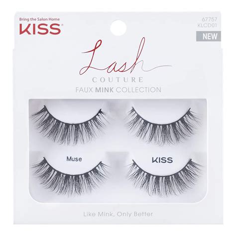 Kiss Lash Couture Faux Mink Eyelashes Muse Double Pack 2 Pair