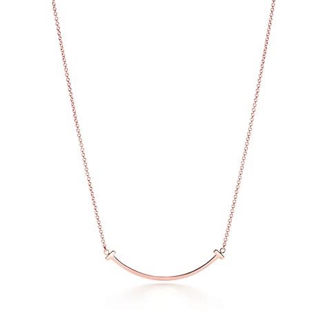 Tiffany T Smile Pendant In Rose Gold Small Tiffany And Co