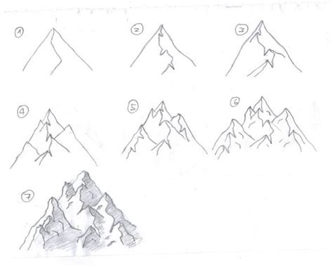 Mountain Drawing Easy Step By Step At Drawing Tutorials