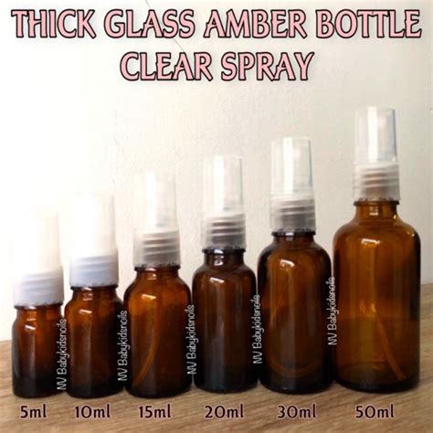 Jual Botol Spray Kaca Amber Tebal Botol Kaca Coklat Spray Ml Ml Ml Ml Ml Ml