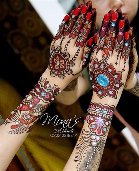 Bridal Paint Mehndi Designs For Girls By Mona Shekhani