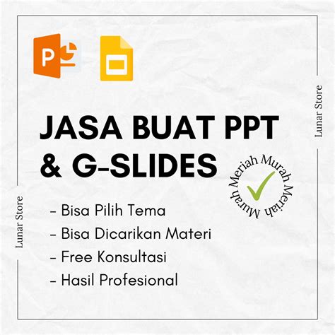 Jual Jasa Pembuatan Powerpoint Ppt Gslides Shopee Indonesia
