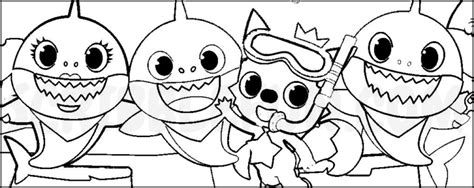 Free Baby Shark Coloring Pages Printable