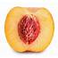 Half Cut Peach Isolated On White Background — Stock Photo © Dmitriykp 