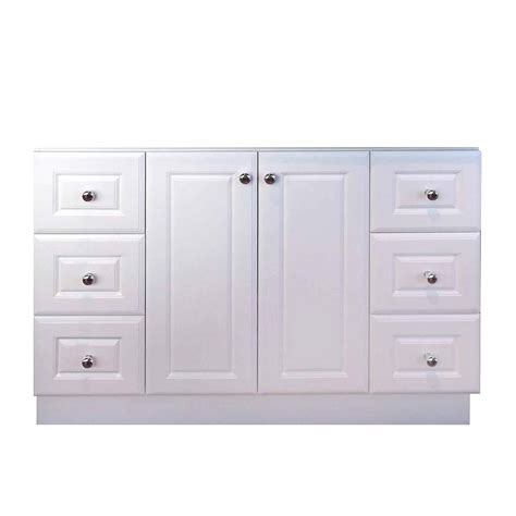 The colonia 48 inch antique bathroom vanity is the perfect expression of timeless style and cutting edge manufacturing. Magick Woods 48-Inch Vanity Cabinet in Matte White | The ...