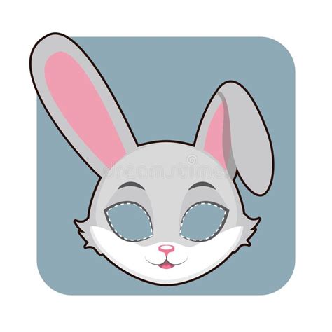 rabbit mask stock vector illustration of apparel rabbit 24339051