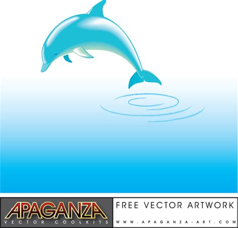 Jumping Dolphin Vector - Vector download