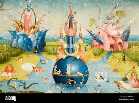 The Garden Of Earthly Delights Painting By Hieronymus Bosch Stock Photo