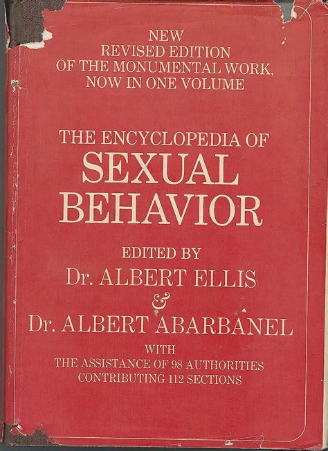 The Encyclopedia Of Sexual Behavior Ellis Albert And Abaranel Albert Eds Bw 9780876680834