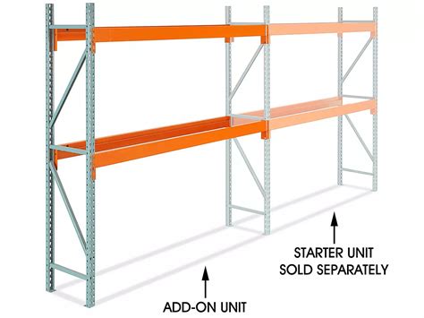 Add On Unit For Two Shelf Pallet Rack 96 X 24 X 96 H 8611 Add Uline
